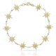Pulsera rosas de los vientos en oro de 18k
