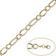 Pulsera troquelada de 8mm.en oro de 18k
