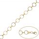 Pulsera troquelada 7mm.en oro de 18k
