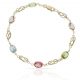 Pulsera tutti fruti y jaula en oro de 18k