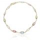 Pulsera tutti fruti y jaula en oro de 18k