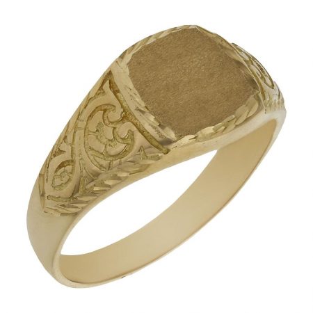 Sello cuadrado en oro de 18k