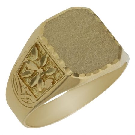 Sello caballero tallado en oro de 18k