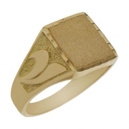 Sello caballero tallado en oro de 18k