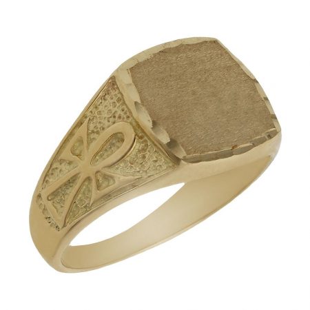 Sello caballero tallado en oro de 18k