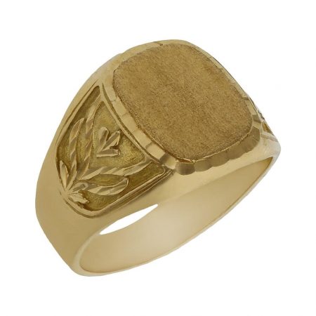 Sello caballero tallado en oro de 18k