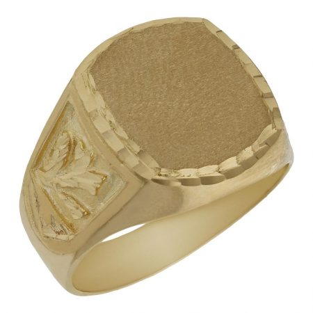 Sello ovalado tallado en oro de 18k