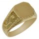 Sello rectangular en oro de 18k