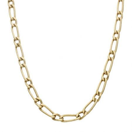 Cadena modelo 1x1 ancho de 6mm. y largo 50cm. oro 18k