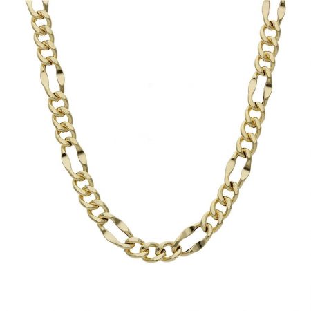 Cadena modelo 3x1 ancho de 4,5mm. y largo 50cm. oro 18k