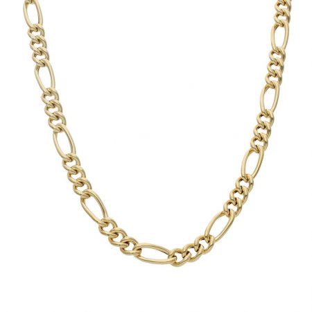 Cadena modelo 3x1 ancho de 6mm. y largo 50cm. oro 18k
