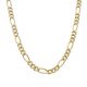 Cadena modelo 3x1 ancho de 6mm. y largo 60cm. oro 18k