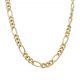 Cadena modelo 3x1 ancho de 7mm. y largo 50cm. oro 18k