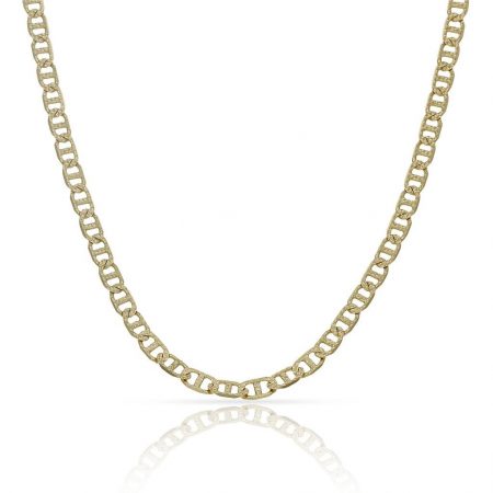 Cadena modelo ancla ancho de 3mm. y largo 50cm. oro 18k
