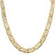 Cadena eslabon italia macizo ancho 10mm. y largo 60cm. oro 18k