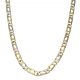 Cadena eslabon italia ancho de 7mm. y largo 60cm. oro 18k