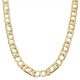 Cadena eslabon italia macizo ancho 9,5mm. y largo 50cm. oro 18k