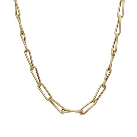 Cadena modelo figaro ancho de 3mm. y largo 50cm. oro 18k