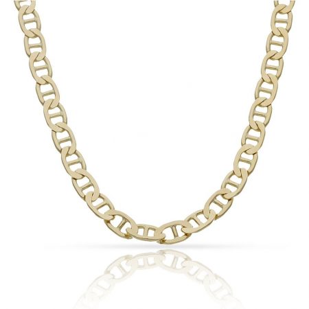 Cadena modelo ancla maciza ancho de 5mm. y largo 50cm. oro 18k