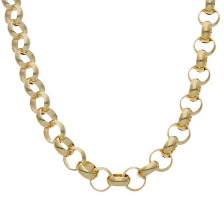 Cadena modelo rolot ancho de 10mm. y largo 50cm. oro 18k