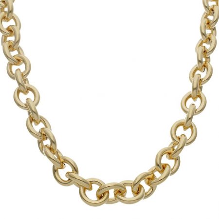 Cadena modelo rolot ancho de 12mm. y largo 50cm. oro 18k