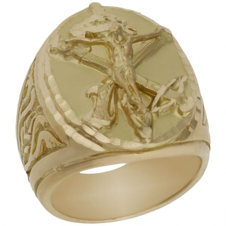 Sello con cruz de la legion en oro de 18k