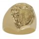 Sello con rostro de cristo en oro de 18k
