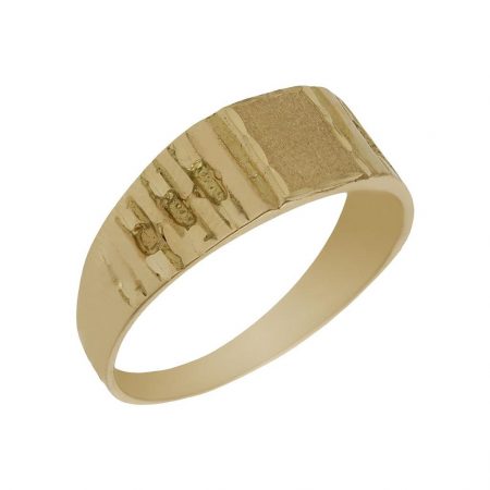 Sello de comunion tallado brillo-mate oro 18k