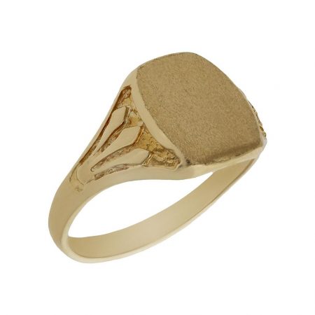 Sello de comunion tallado brillo-mate oro 18k