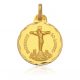 Medalla cristo de la laguna tallado 17mm. oro 18k
