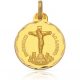 Medalla cristo de la laguna tallado 21mm. oro 18k