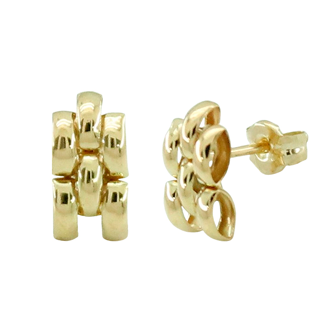 Pendientes de panter en oro de 18k