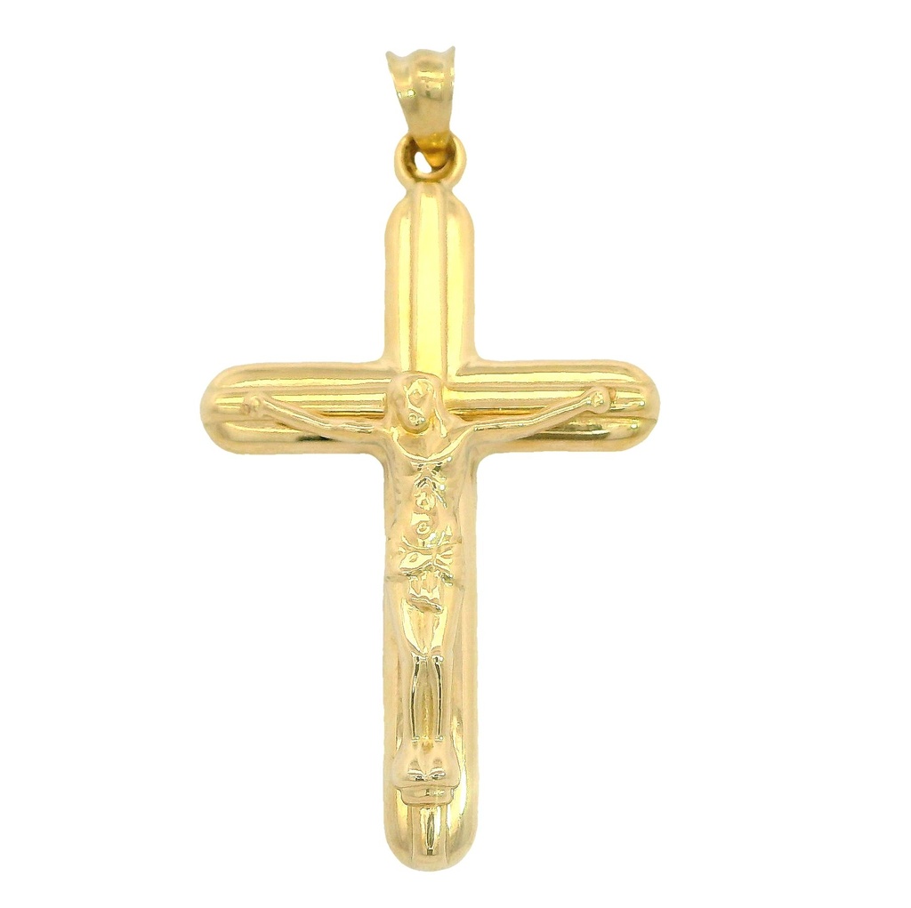 Colgante cruz con cristo 36x22MM. oro 18k