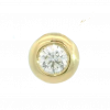 Colgante diamante de 5mm. en oro de 18k