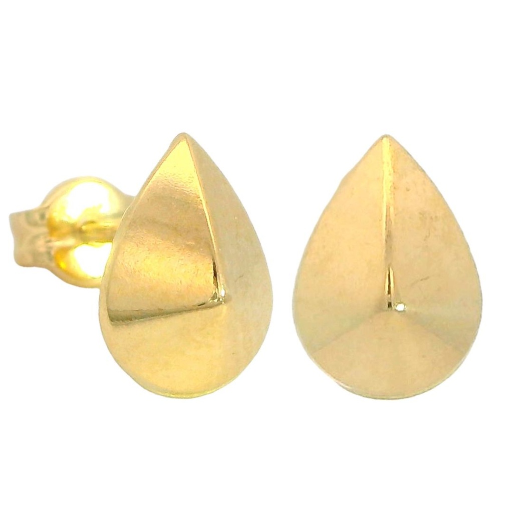 Pendientes clavo de 8mm.en oro de 18k