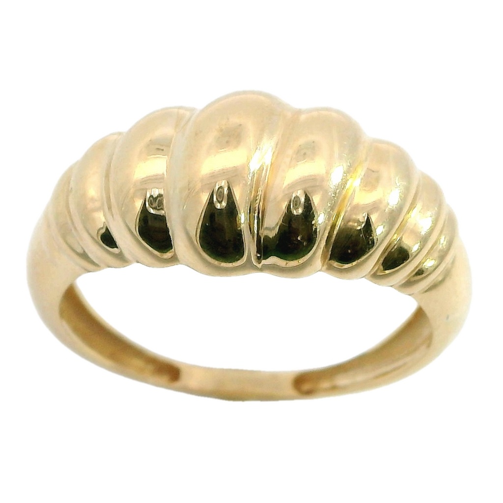 Anillo galloneado en oro amarillo de 18