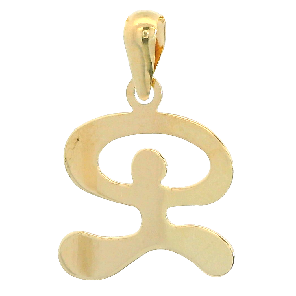 Colgante silueta indalo de 13mm.x14mm. en oro de 18k