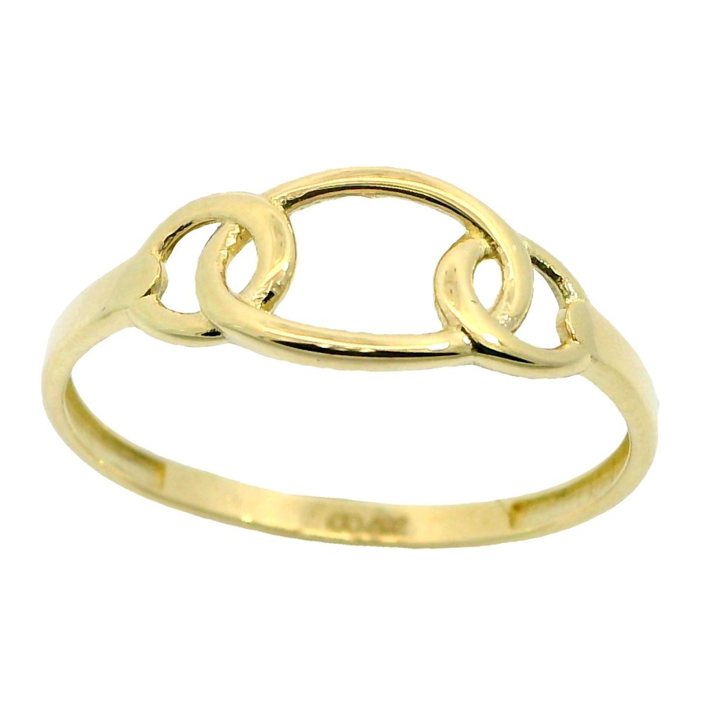 Anillo de eslabones en oro de 18k