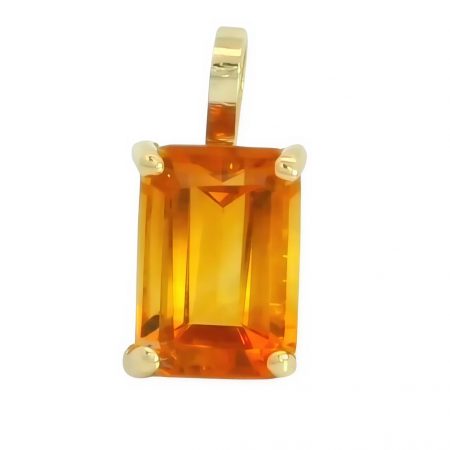 COLGANTE CITRINO SEMIPRECIOSO 7x5MM.