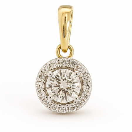 COLGANTE BRILLANTES DI 16 RD SI H 0.06 DI 1 RD SI H 0.08 CT