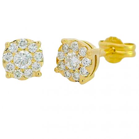 PENDIENTES BRILLANTES Di 2 RD 0.145 DI 18 RD SI H 0.185 CT.0.33 CT TW