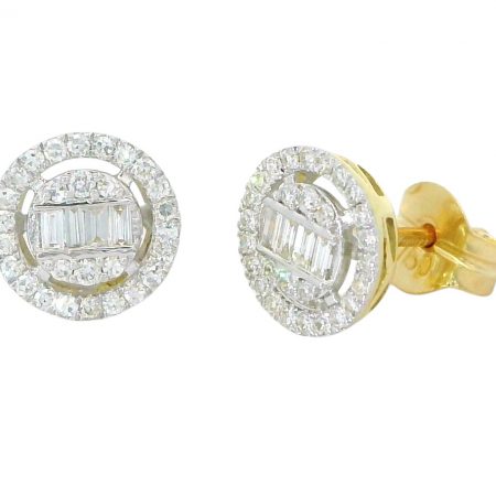 PENDIENTES BRILLANTES Di 8BG 0.08 DI 44 SC RD SI 0.172 4 RD 0.033 CT.0.31CT TW